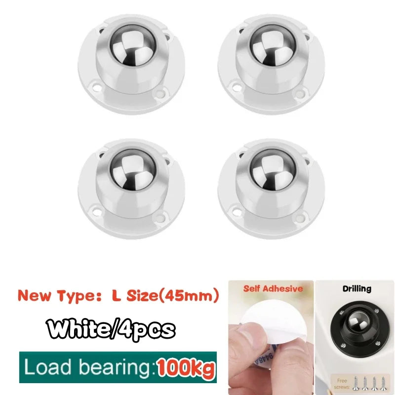 Stainless Furniture Wheels (8 Pcs)