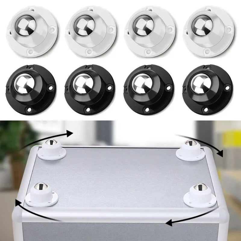 Stainless Furniture Wheels (8 Pcs)